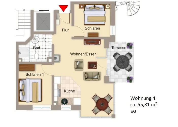 Apartamento Meeresrauschen 4 - *